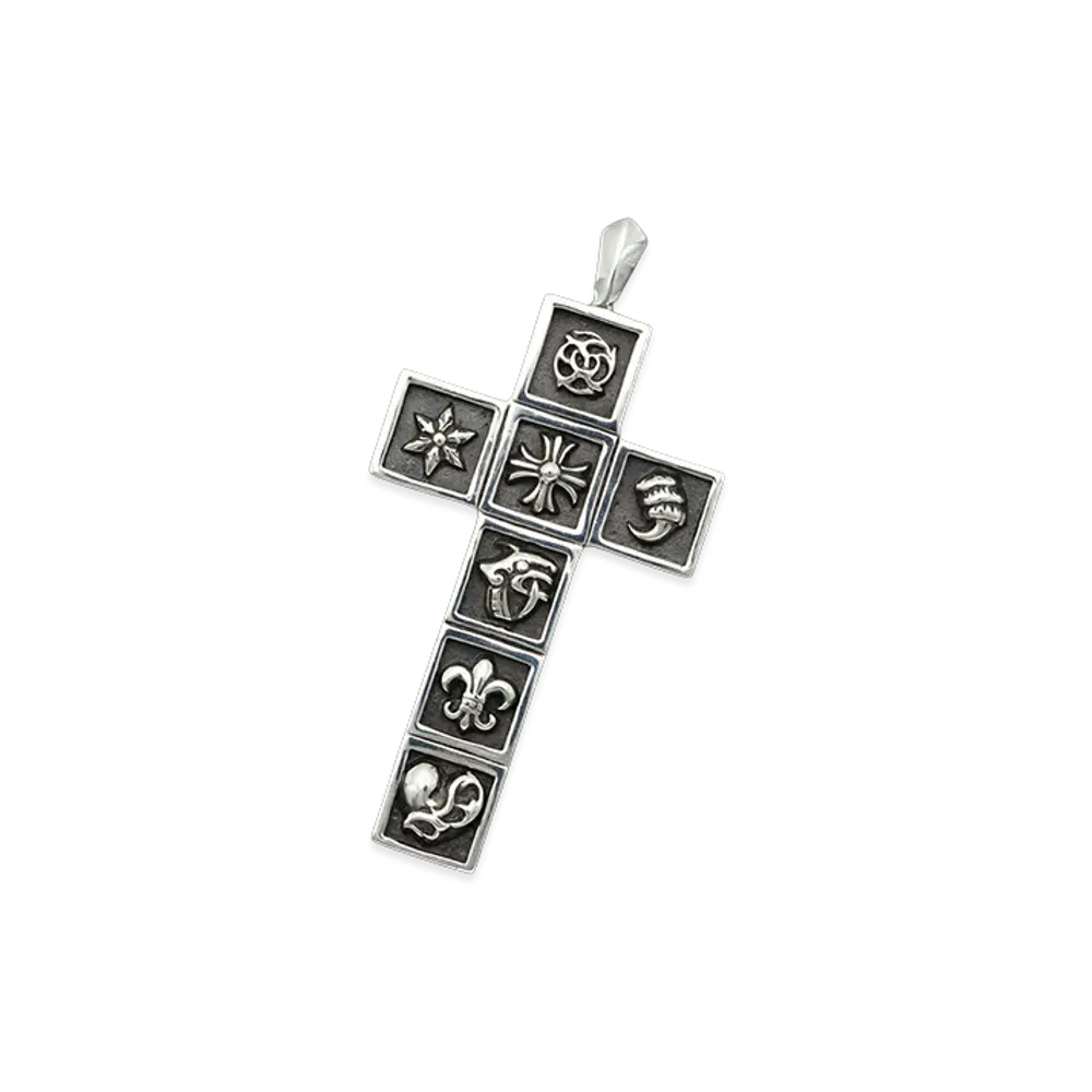 Chrome Hearts Framed Charm Cross "Silver"