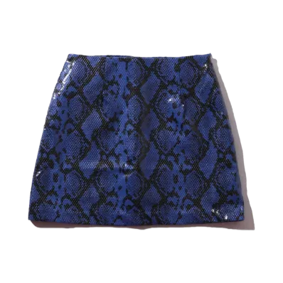 atmos pink Snake Skirt "Blue"