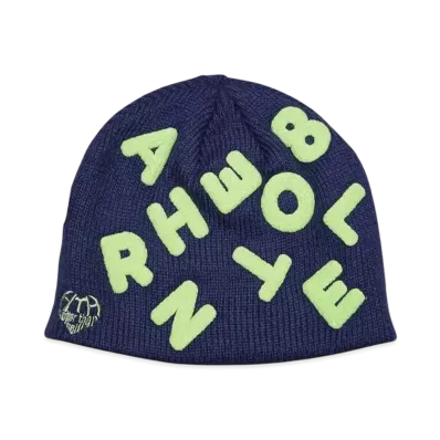 HTH random logo beanie "BLUE"