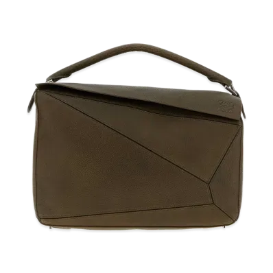 LOEWE Leather Large Puzzle Handbag "Ochre"