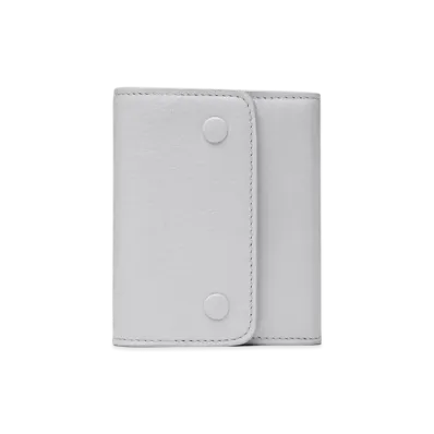 Maison Margiela Leather Snap Button Wallt "Glacial"