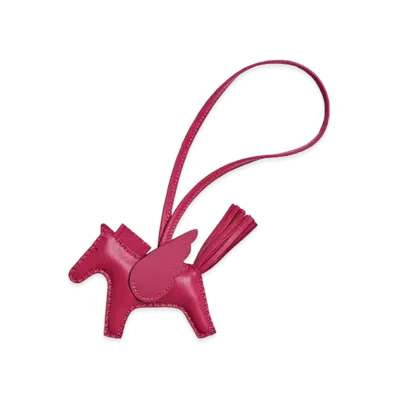 Hermes Rodeo Pegase PM Charm "Framboise"