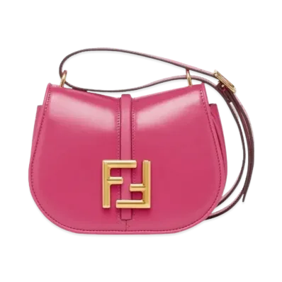 FENDI Camon Small Leather Bag "Fuchsha"