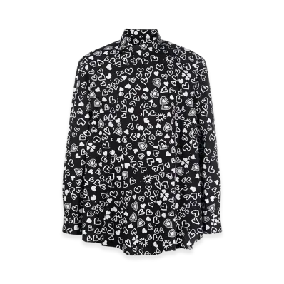 BLACK COMME des GARCONS Heart Print Shirt "Black"