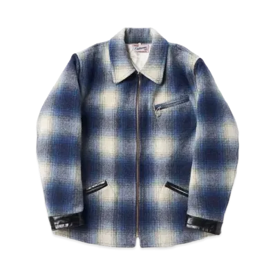 SubCulture Ombre Check Woolsport Jacket "Blue"
