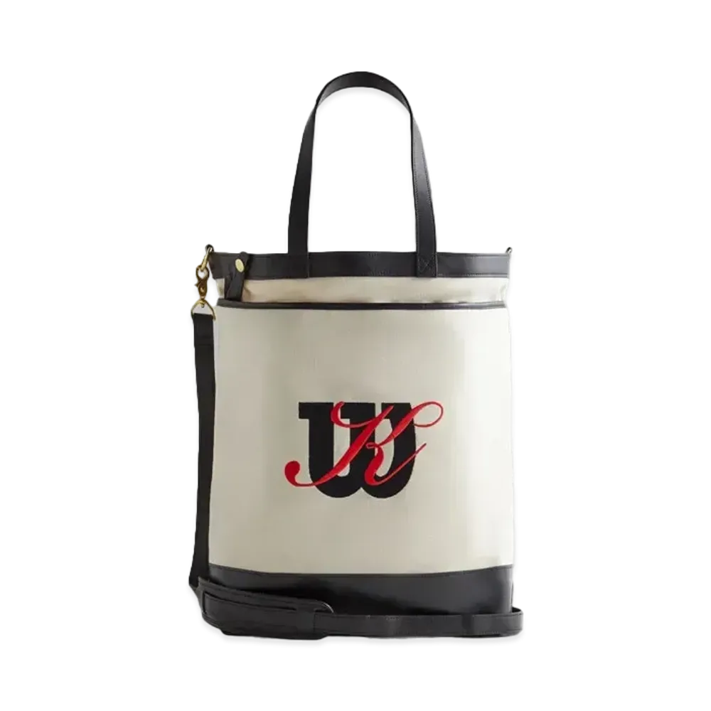 Kith x Wilson Leather Trimmed Do All Tote "White Alyssum"