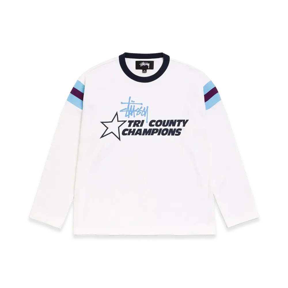 Stussy LS Ringer Tee "White"