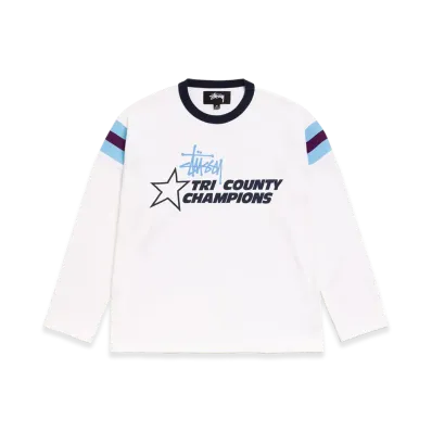 Stussy LS Ringer Tee "White"