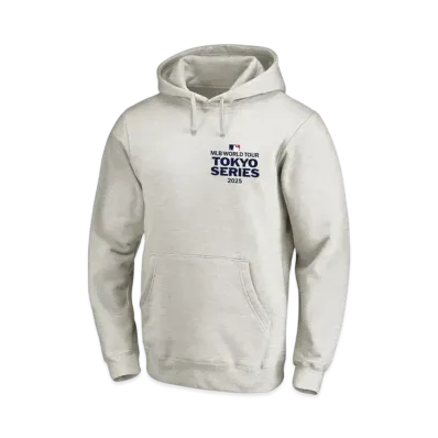 MLB Fanatics MLB Tokyo Series Opening Game Japanese Letters Hoodie Parka "Oatmeal"