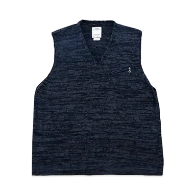 visvim BOBET V-NECK VEST "Navy"