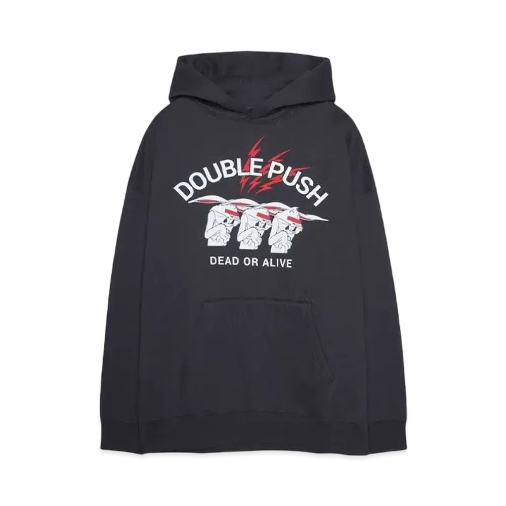 TAIN DOUBLE PUSH HYPE DROP EXCLUSIVE REVERSIBLE SWEAT HOODIE "BLACK"