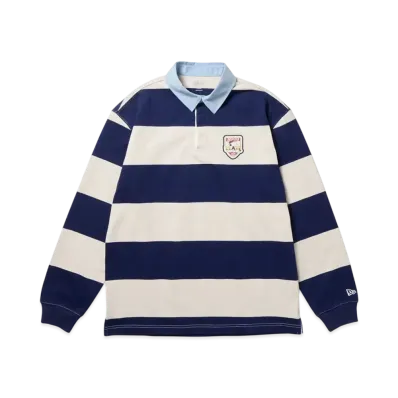 NEW ERA x PEANUTS Golf Rugby Shirt Patch "Off White/Navy"