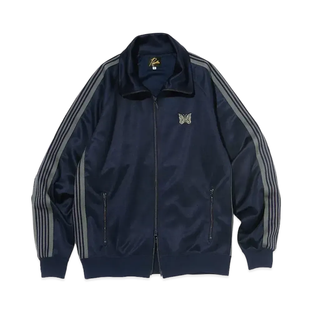 Needles FREAK'S STORE Track Jacket PolySmooth "Navy/Gray"