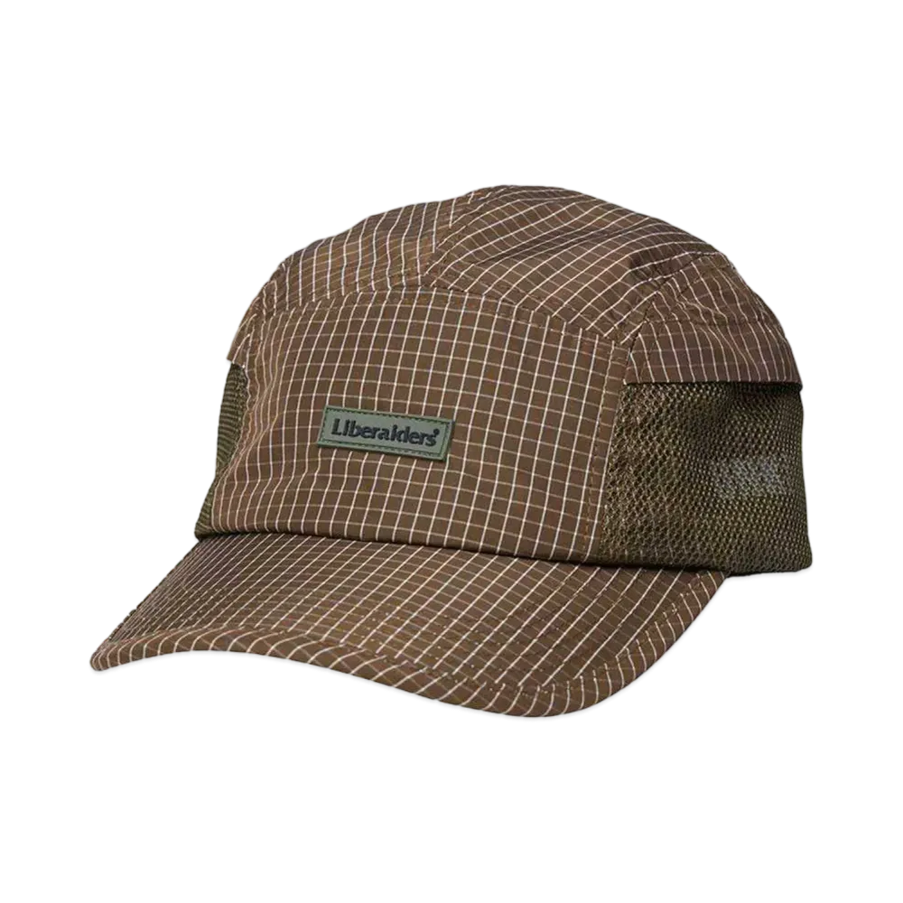 Liberaiders GRID CLOTH CAP "BROWN"