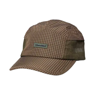 Liberaiders GRID CLOTH CAP "BROWN"