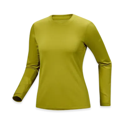 ARC'TERYX Women's Taema Thermal Crew LS "Olive Moss Heather" X000010258