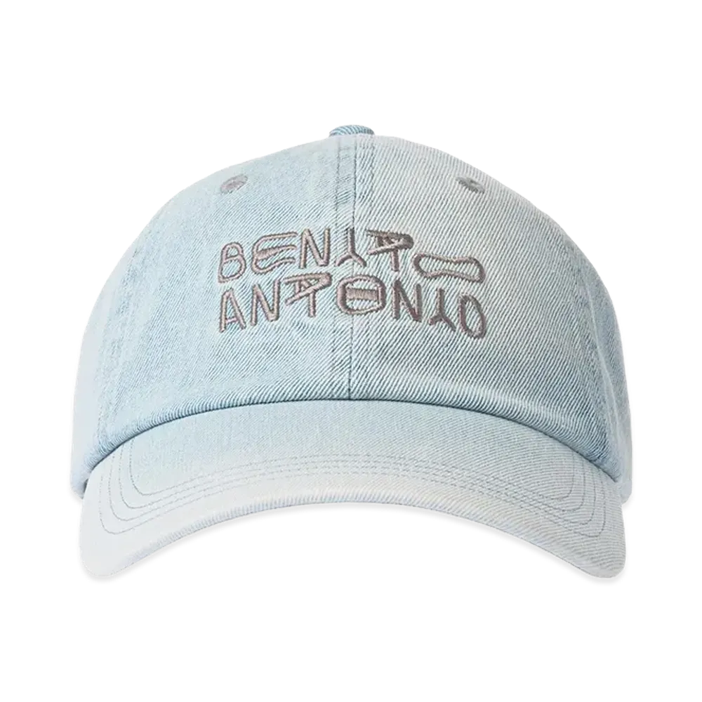 ZARA x Bad Bunny Benito Antonio Washed Logo Embroidery Cap "Light Blue"