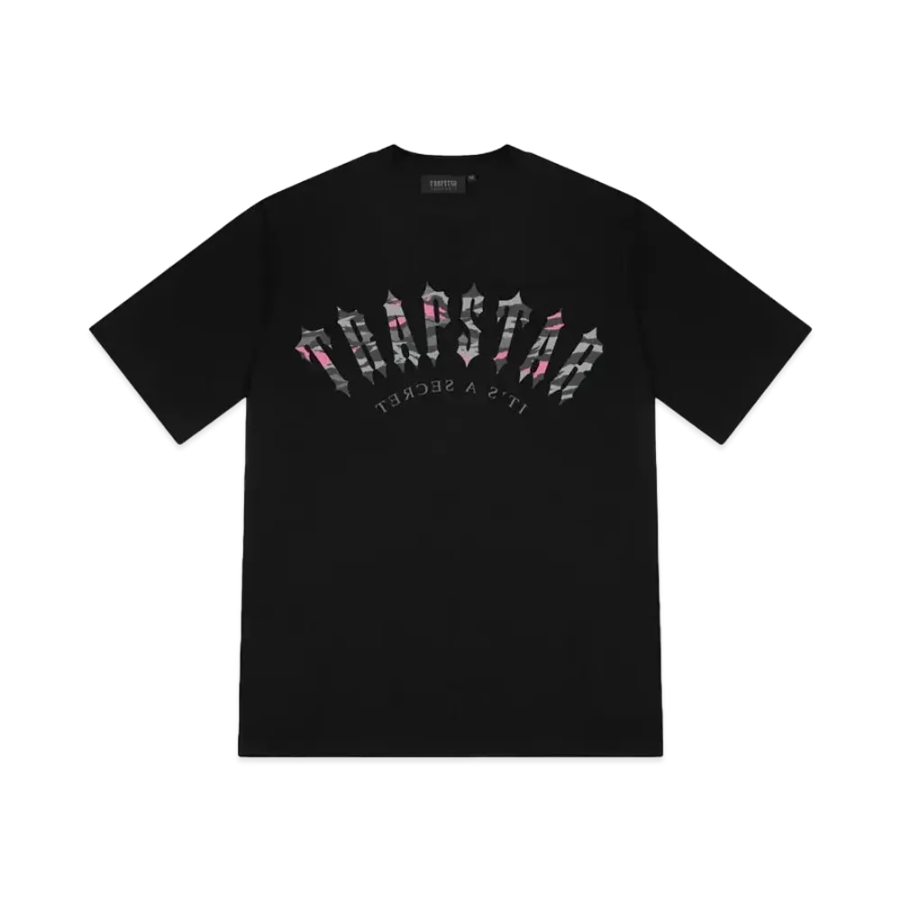 TRAPSTAR Irongate Arch Camo Tee "Black/Pink"