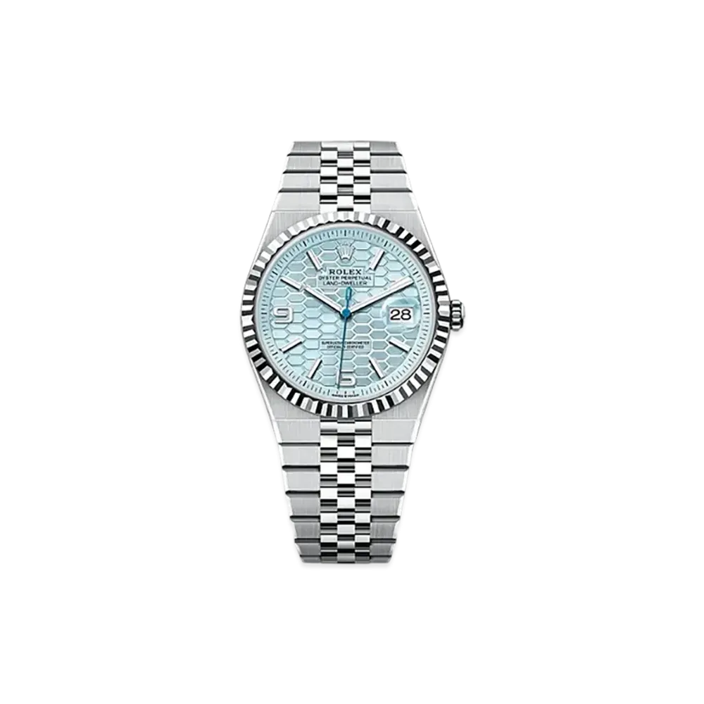 ROLEX Land-Dweller 40mm Platinum 127336 "Ice Blue"