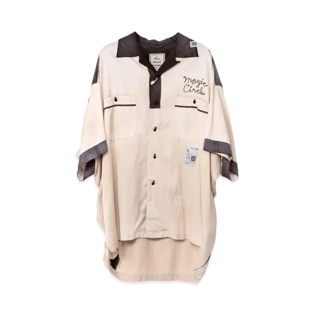 Maison MIHARA YASUHIRO Bowling Half-sleeve Shirt "White"