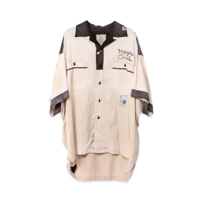 Maison MIHARA YASUHIRO Bowling Half-sleeve Shirt "White"