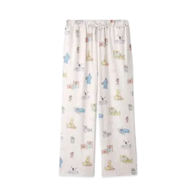 GELATO PIQUE x Sesame Street All-Over Pattern Long Pants "Pink"
