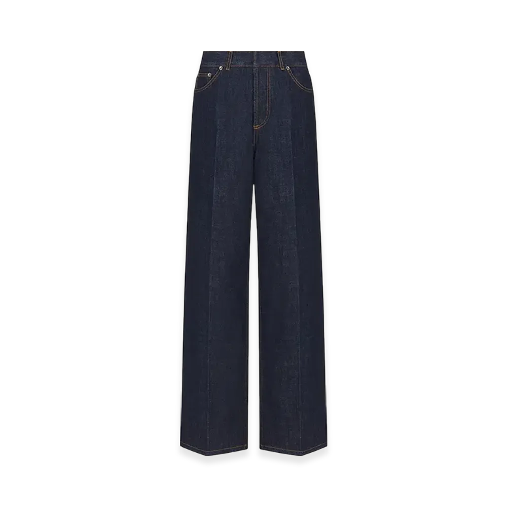 Dior Women's 8 Flared Jeans D05 "Deep Blue Denim"