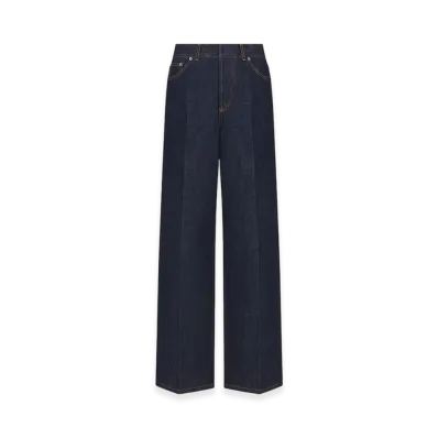 Dior Women's 8 Flared Jeans D05 "Deep Blue Denim"