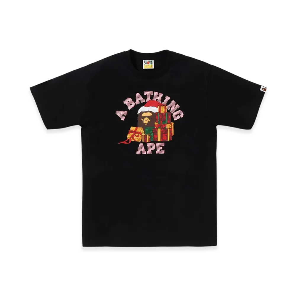 A BATHING APE Present Box College Tee "Black"