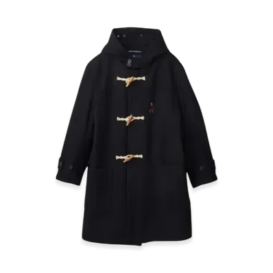 HYSTERIC GLAMOUR London Tradition Vixen Line Embroidered Monty Duffle Coat "Black"