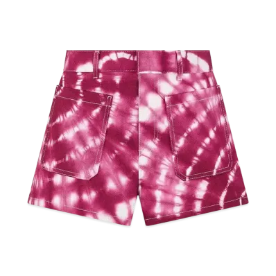 Dior Miss Dior Shorts Cotton Denim with Tie & Dior Motif "Purple"