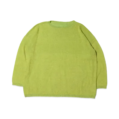atmos pink Loose Mohair Knit Pullover "Yellow"