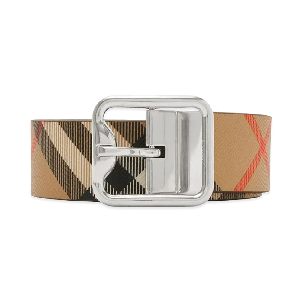 Burberry B Buckle Check Reversible Belt "Printed"