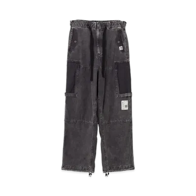 Maison MIHARA YASUHIRO Cotton Satin Cargo Trousers "Black"