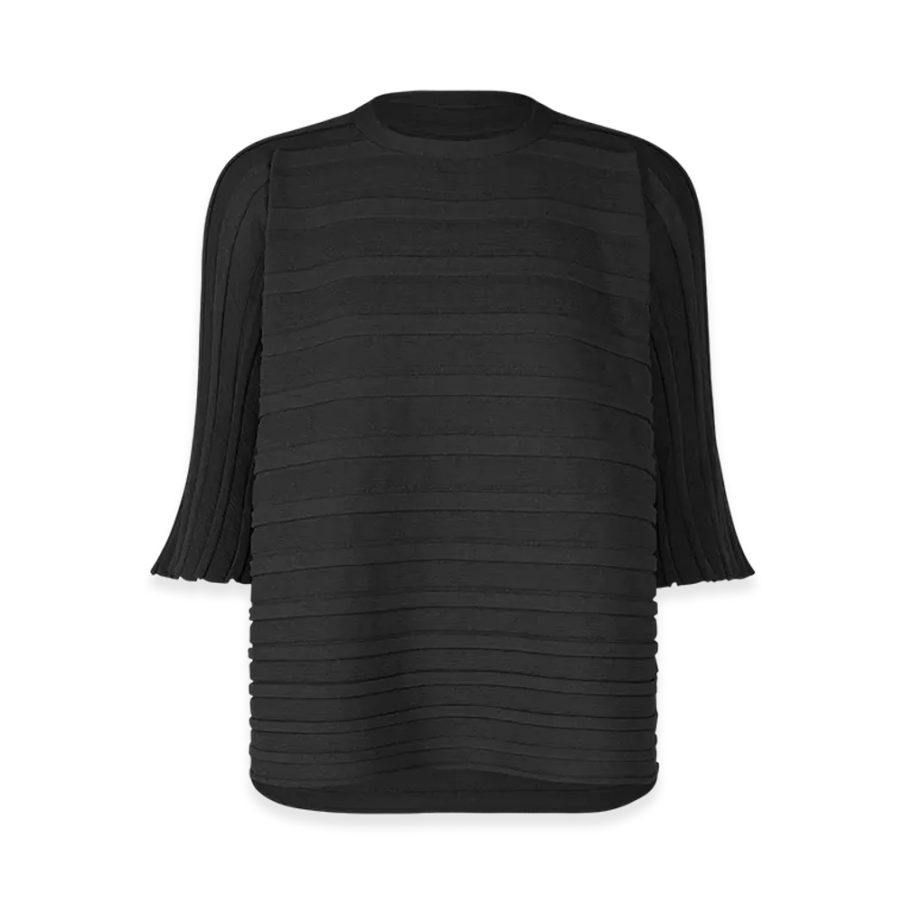 PLEATS PLEASE ISSEY MIYAKE Step Knit "Black"
