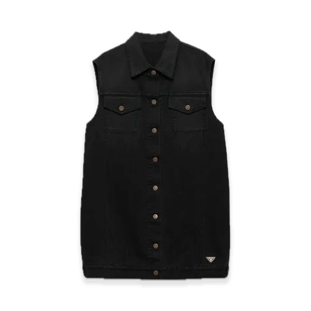 PRADA Denim Minidress "Black"