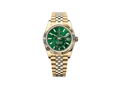 ROLEX Sky-Dweller 42mm Yellow Gold 336938 "Bright Green"