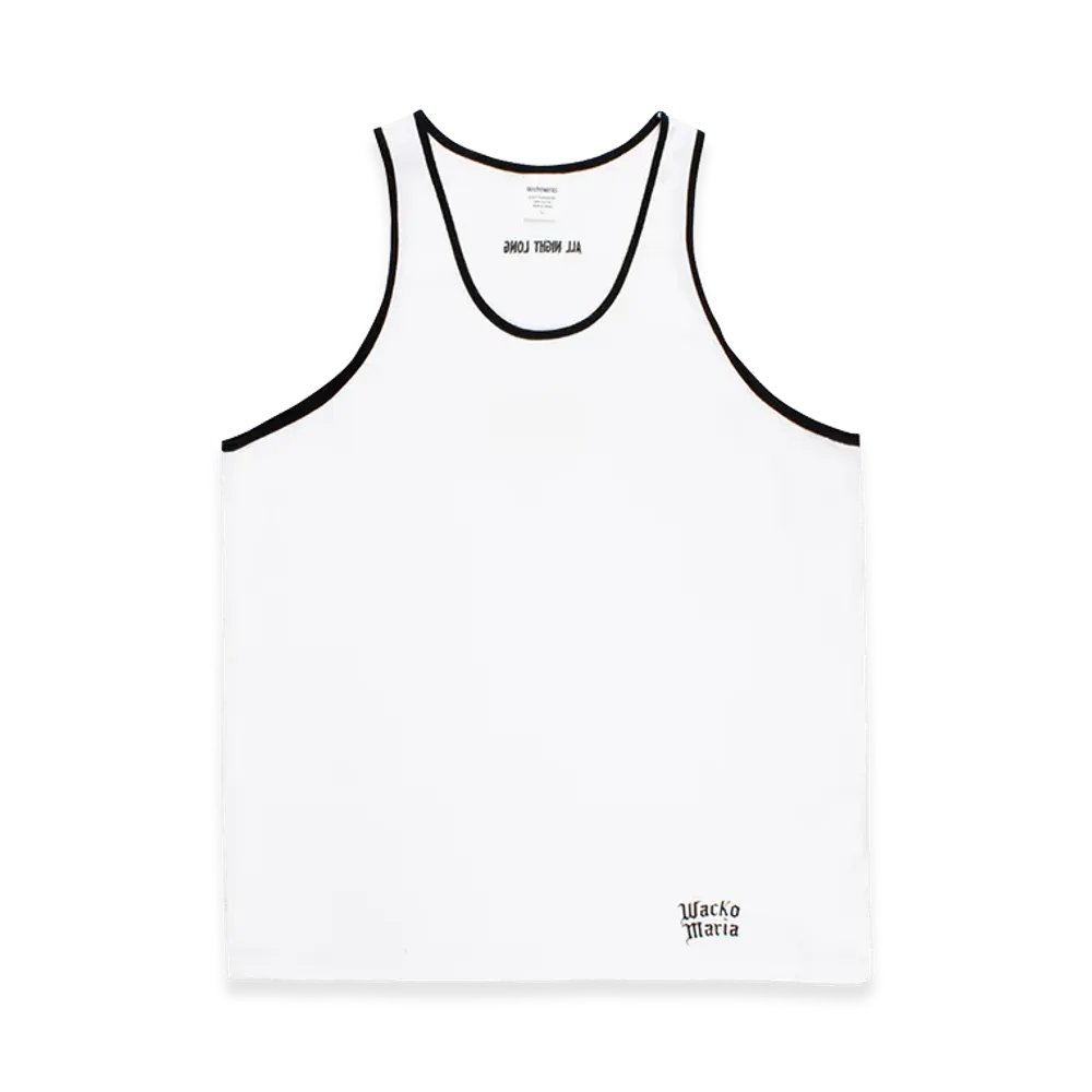 WACKO MARIA Ringer Tank Top "White"