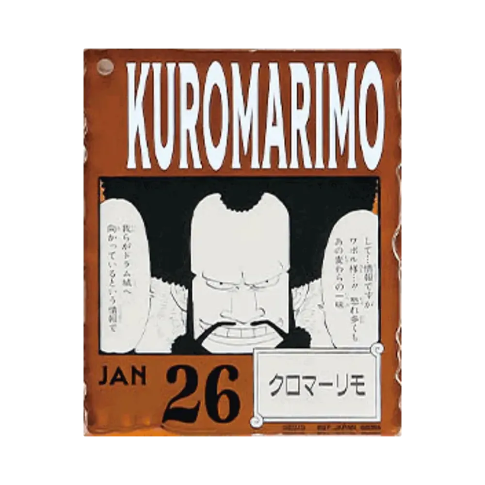 BANDAI "Ichiban Kuji" -ONE PIECE BASE SHOP Lottery 366DAYS OF BIRTHDAYS- Birth Month January-March Shin Colors Acrylic Block Charm Prize 1/26 Kuromarimo