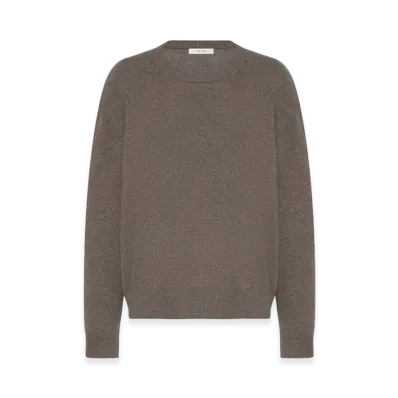 The Row Women's Misael Cashmere Sweater "Brown Sepia"