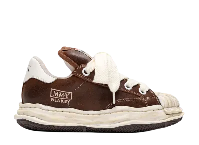 Maison MIHARA YASUHIRO BLAKEY PUFFER OG Sole Brushed Suede Low-top Sneaker "Brown"
