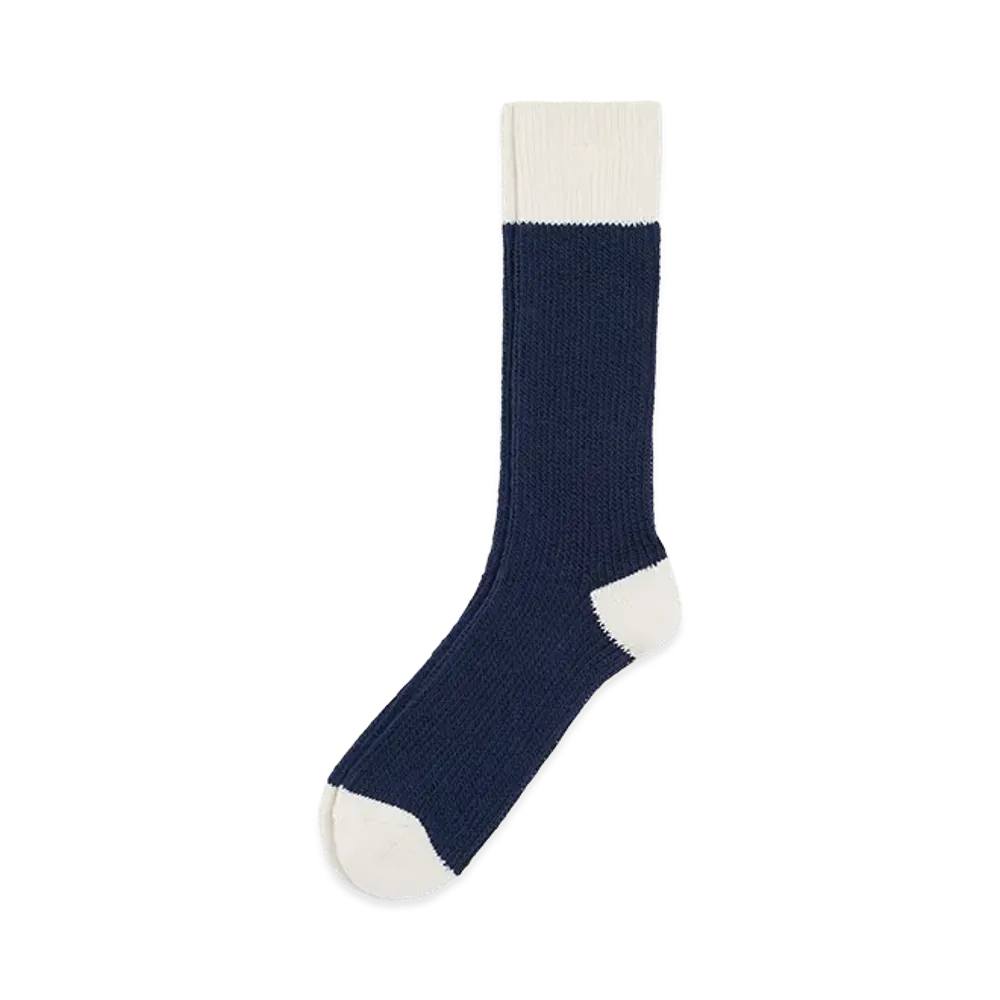 AMI PARIS Cotton Socks "Blue/White"