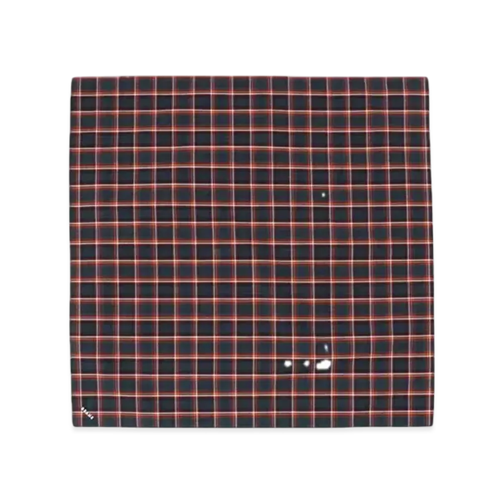 BEAMS Tartan Check Handkerchief "Red"