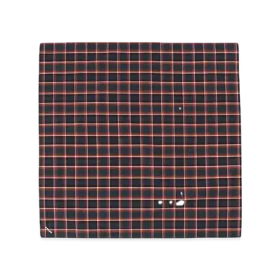 BEAMS Tartan Check Handkerchief "Red"