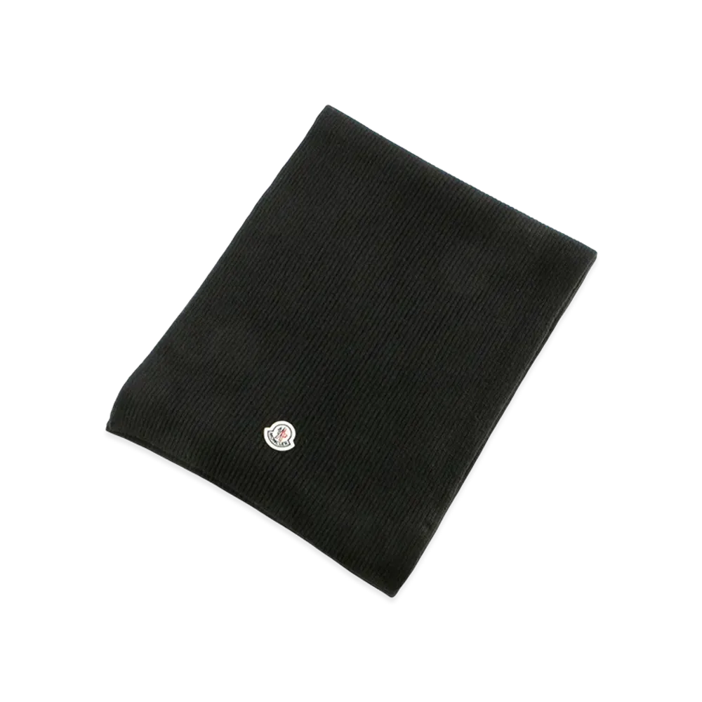 Moncler Women's Sciarpa Tricot Muffler "Black"