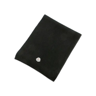 Moncler Women's Sciarpa Tricot Muffler "Black"