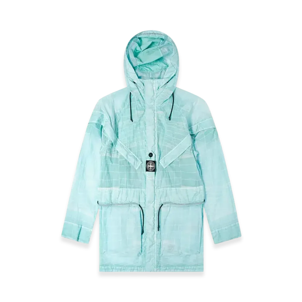 Stone Island 42999 Reflective Grid Lamy TC Jacket - 21SS "Aqua"