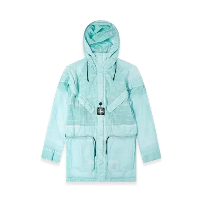 Stone Island 42999 Reflective Grid Lamy TC Jacket - 21SS "Aqua"
