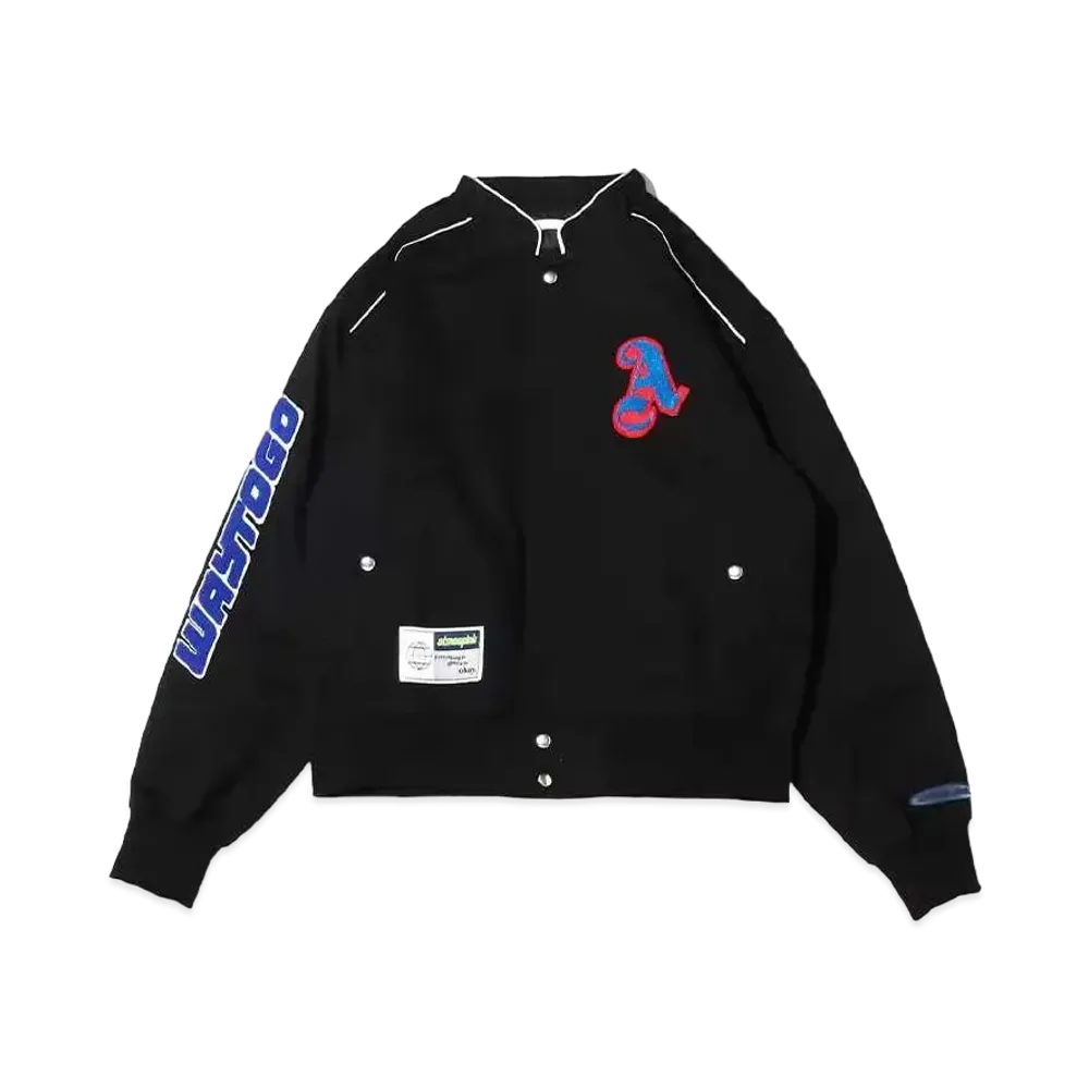 atmos pink Sagara Patch Racing Jacket "Black"