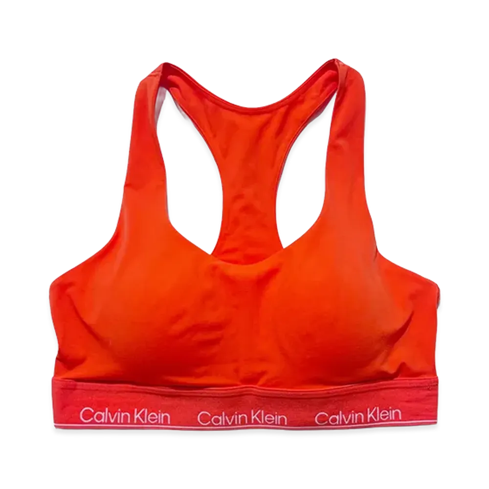 Calvin Klein Lightly Lined Bralette "Orange"
